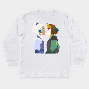 Minimalist Suki and Yue Kids Long Sleeve T-Shirt